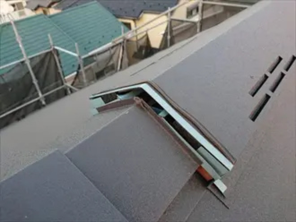 屋根に設置された換気棟